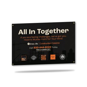 3' x 4' Outdoor Vinyl Banner w/ Grommets (Your Logo + UCG Logo)